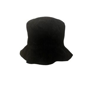 VTG Faded Glory Authentic Wear Black Corduroy Bucket Hat Unisex  100% Cotton OS